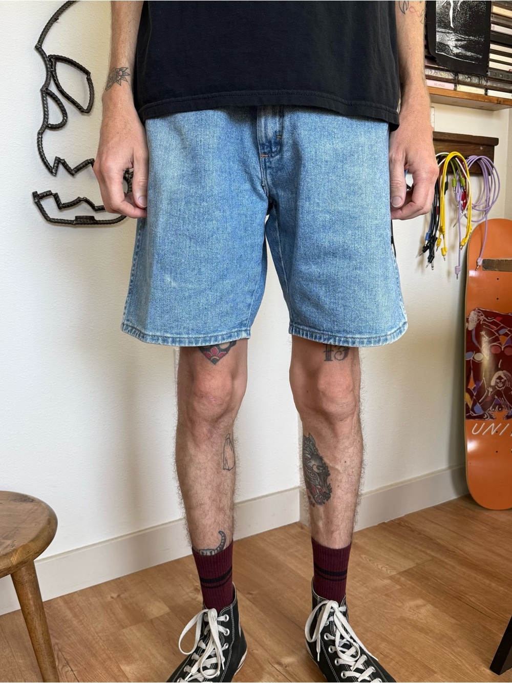 Vintage 90s Wrangler Jorts Denim Shorts ~ Size 33